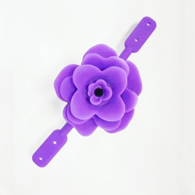 Rose Silicone Ball Gag