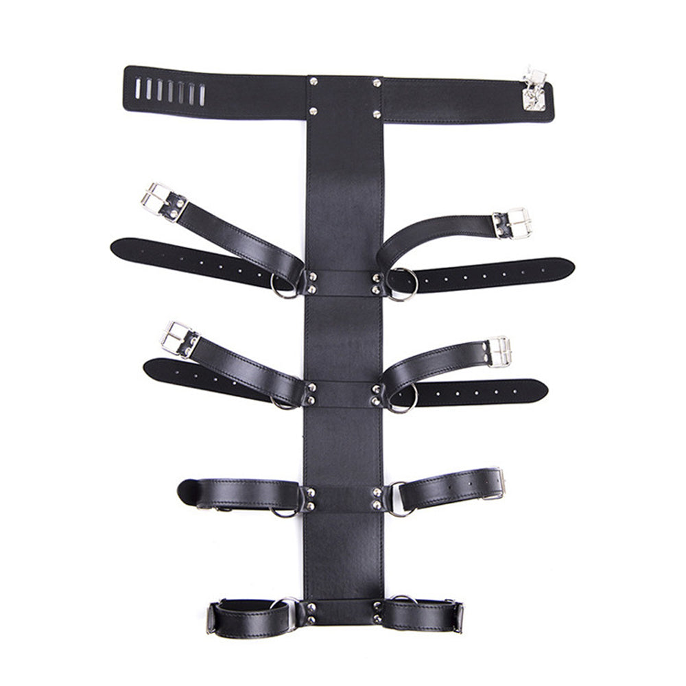 Lockable Leather Armbinder Strap