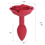 Elegant Rose Silicone Butt Plug