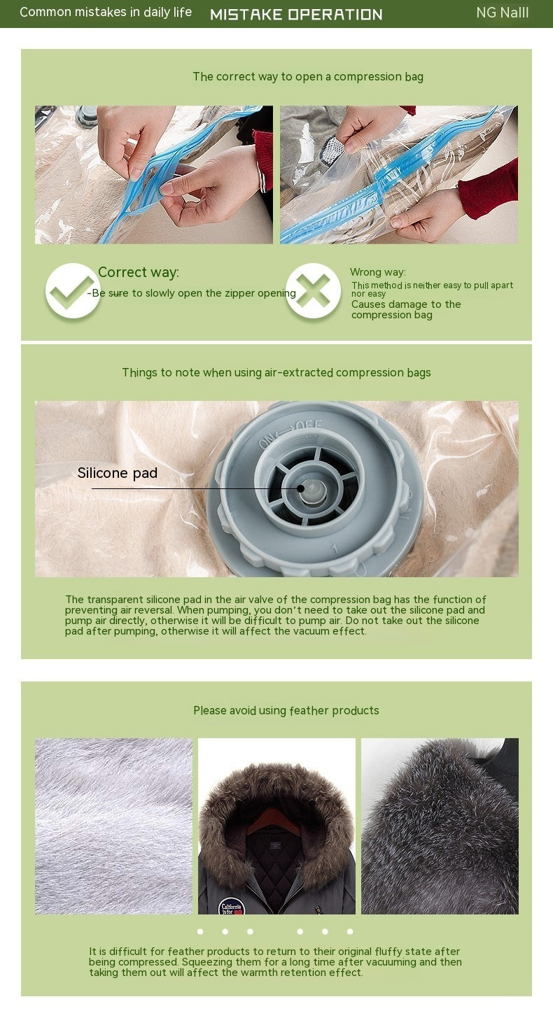 Durable PA and PE vacuum storage bag
