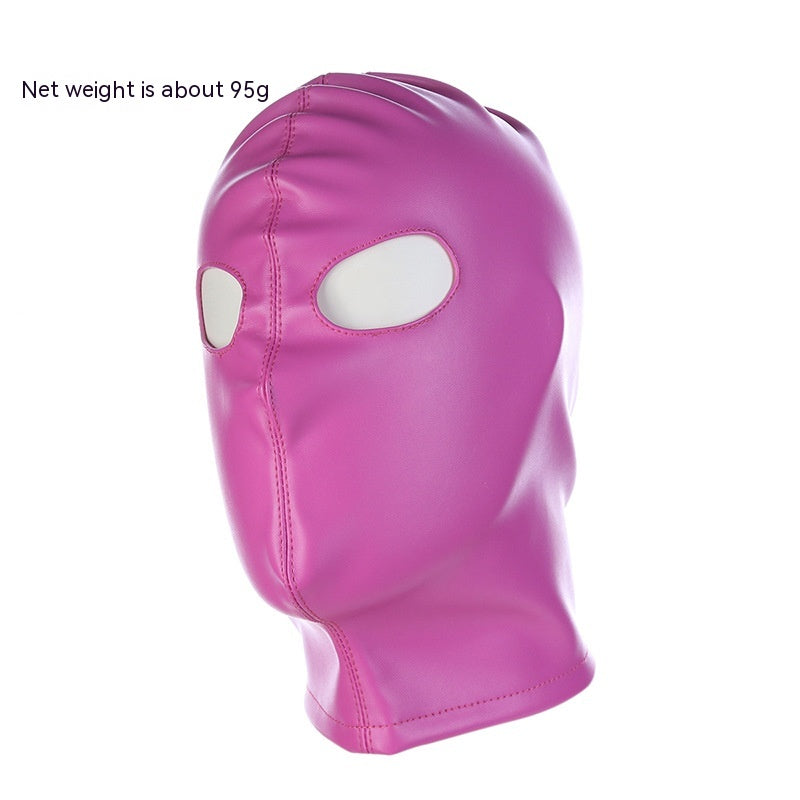 Black PU Leather Hood ® DOMINA STORE