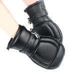 Leather Bondage Gloves | BDSM Restraint for Submissives