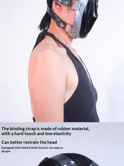 Premium latex hood with adjustable straps for a secure fit