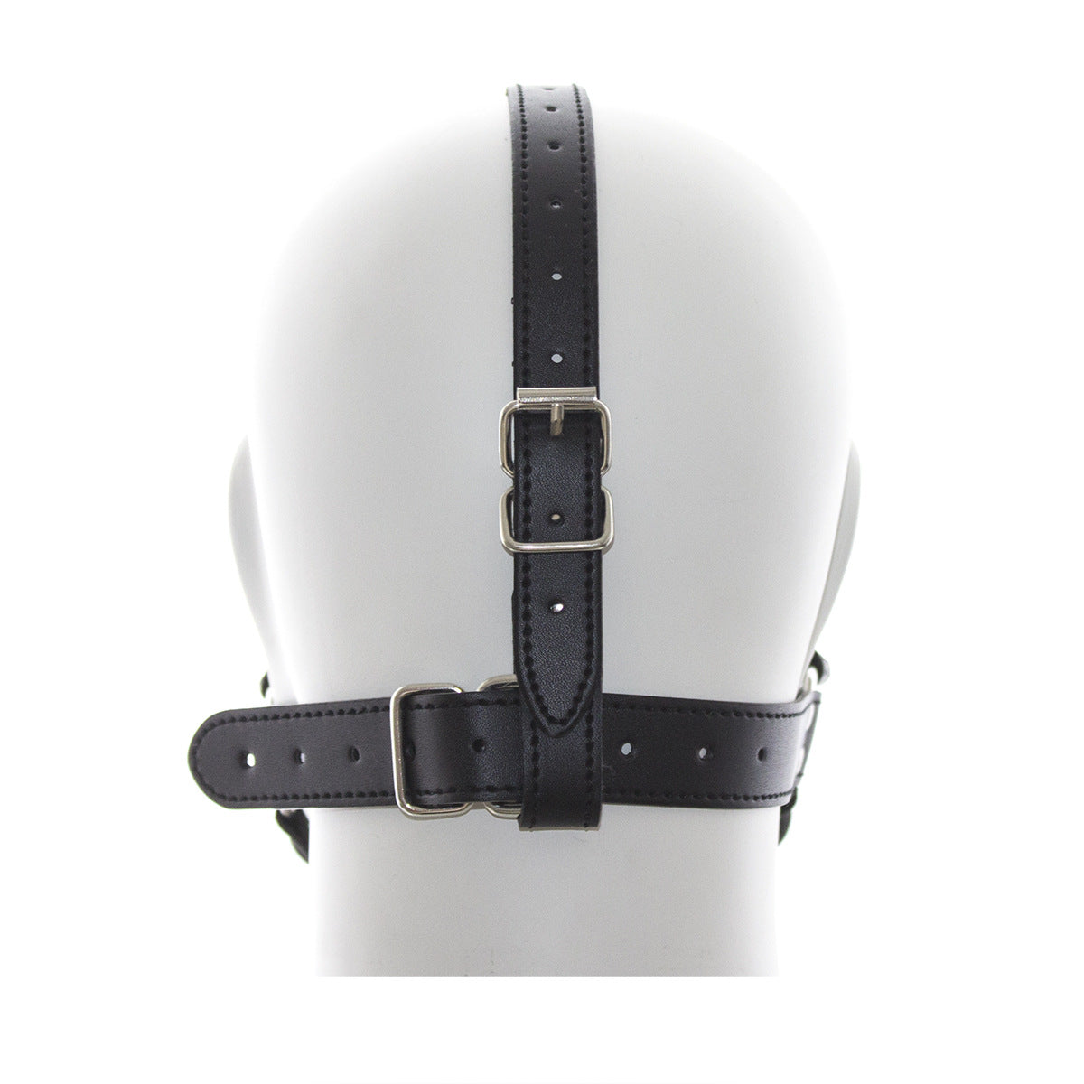 Silicone Head Gag - Leather Harness