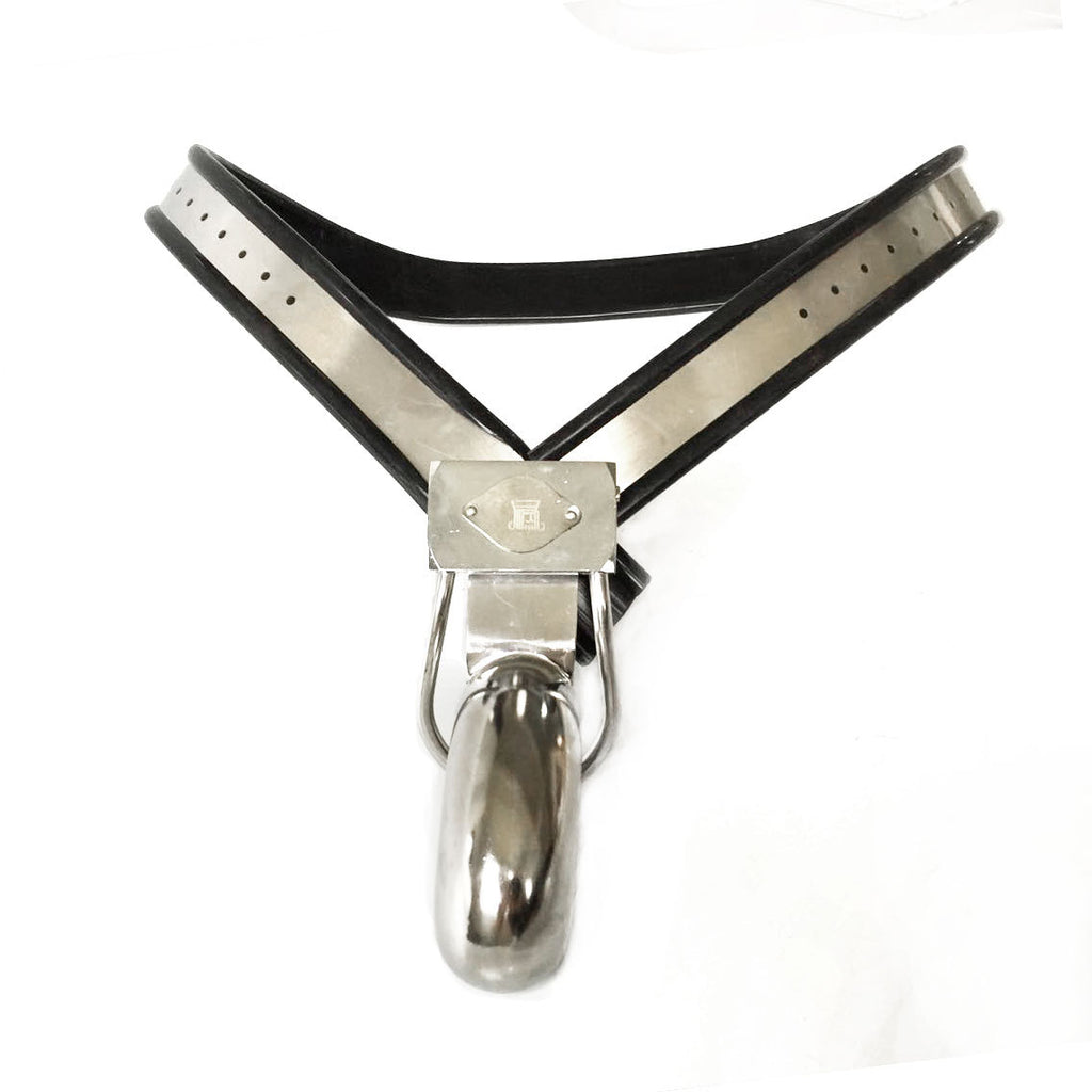 Lockable Male Chastity Belt – Steel BDSM Control Gear