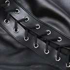 Zipper/Lace Leather Hood® one-size-fits-all accessory from DOMINA STORE