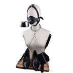 Premium Tray Ashtray Ball Gag® featuring wood and artificial leather accents
