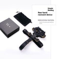 Bondage webbing harness with secure adjustable design