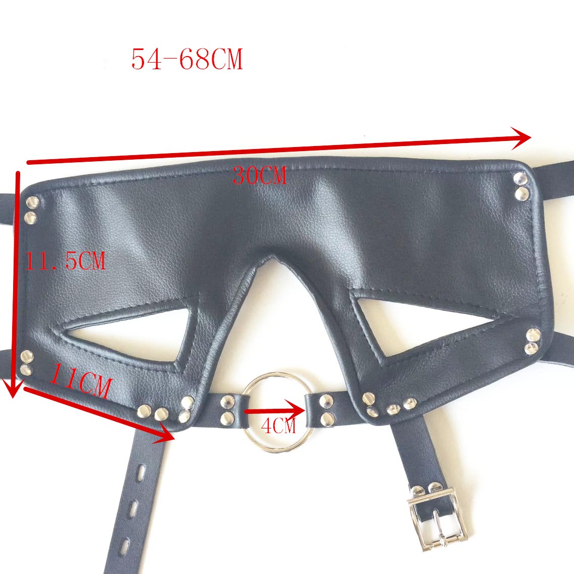 Leather Black Mask for Self Bondage