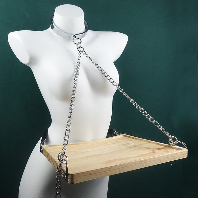 Close-up of the Tray Ashtray Ball Gag® with customizable attachment options