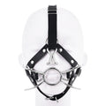 Leather Metal Ring Head Gag® crafted from premium leather and metal