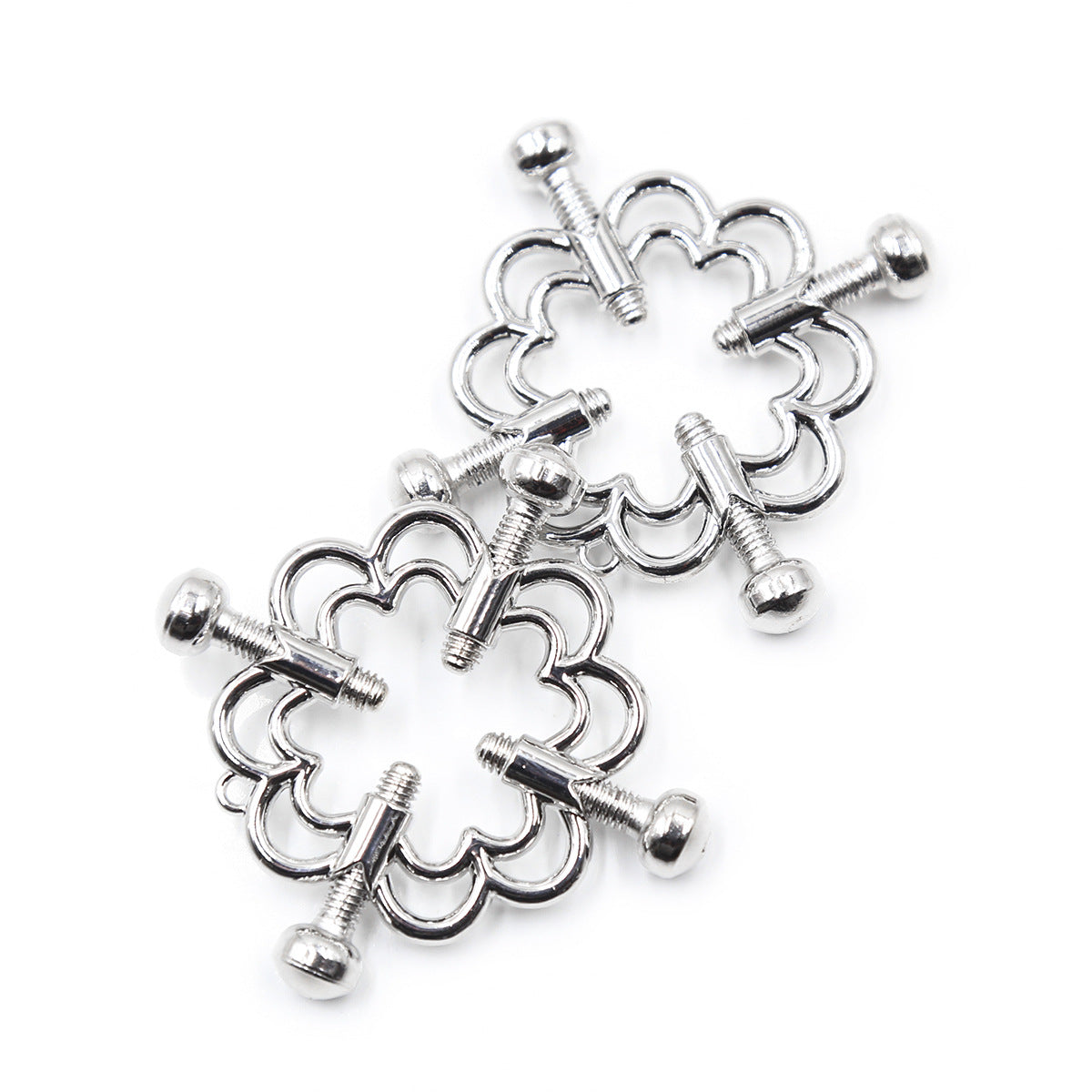 Iron Chain Nipple Clamps – BDSM Bondage Play Accessory