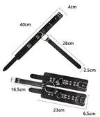 Leather Bondage Restraint | BDSM Neck & Hand Gear USA