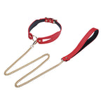 Bondage Neck Collar with Pull Chain