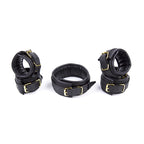 Puffed Leather Thick Handcuffs – Safe Self Bondage Tool