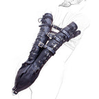 Black Lace Bondage Arm Binder | Tight Slave Restraints