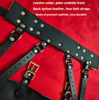 Premium leather armbinder with adjustable straps and structured design