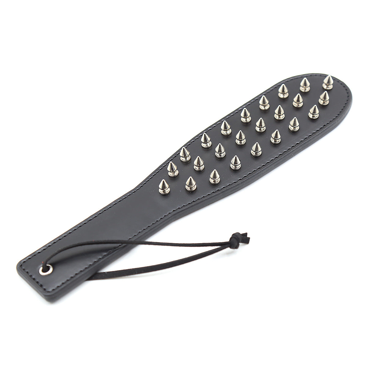 Spiked Leather BDSM Paddle – Self Bondage Spank Tool USA
