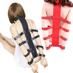 Lockable Leather Armbinder Strap