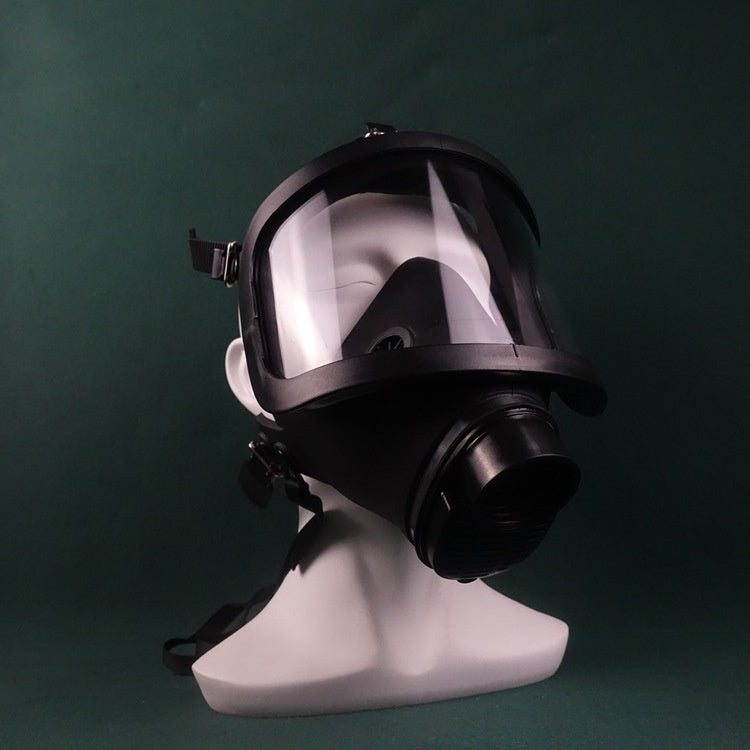 Close-up of the Breath Play Gas Mask® showing secure face seal