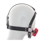 Silicone Head Gag - Leather Harness