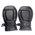 Leather Bondage Gloves | BDSM Restraint for Submissives