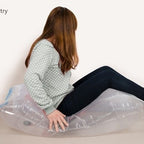 Space-saving transparent vacuum seal storage bag
