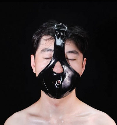 Premium lockable Leather Ball Gag Harness® with adjustable straps