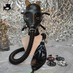 Latex Bondage Maske für Selbstfesselung
