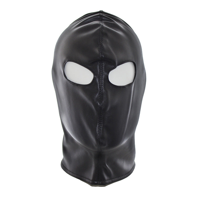 Black PU Leather Hood ® DOMINA STORE