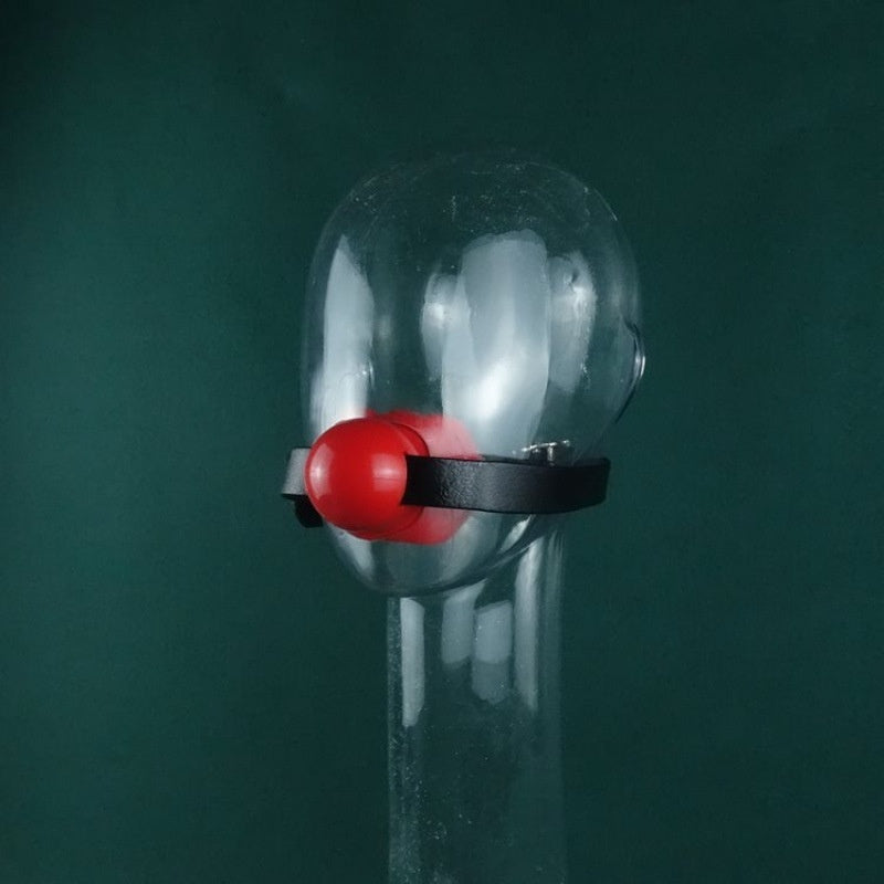 Massive Red Gag® made from premium silicone with textured finish