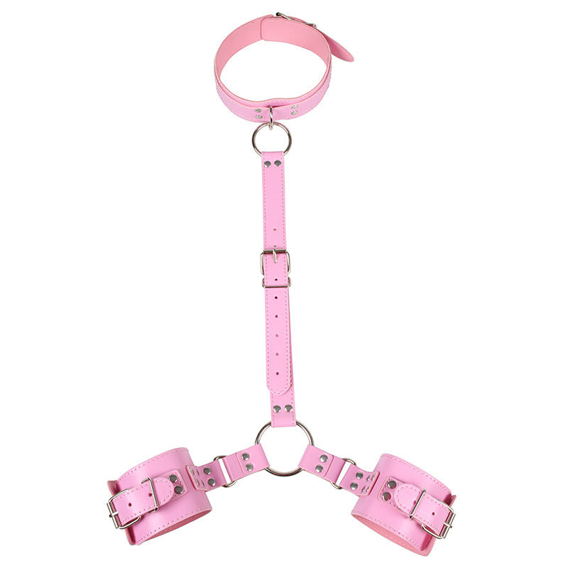 Premium Leather Hand and Neck Restraint® with adjustable strap design