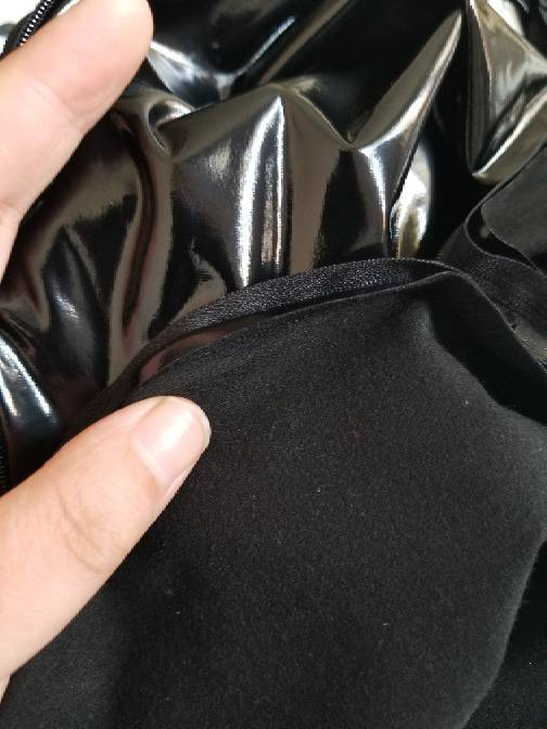Black PU leather BDSM Mermaid Sleepsack
