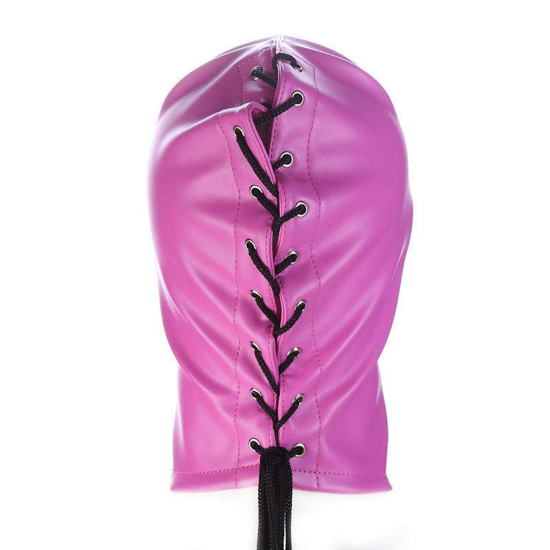 Black PU Leather Hood ® DOMINA STORE
