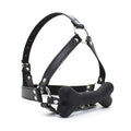Silicone Head Gag - Leather Harness