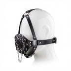 Gag Harness Closable Plug made from premium leather