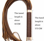 Premium Leather Bondage Whip | BDSM Toy for Torture Play