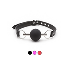 Silicone Ball Gag with Steel Plug