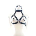 Leather Bondage Set – Gag & Nipple Clamp for Couples