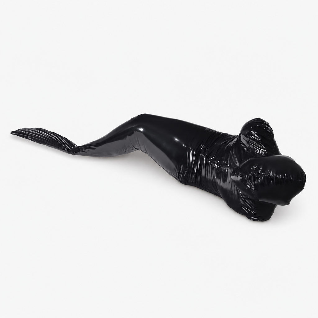 Body-contouring mermaid sleepsack in black