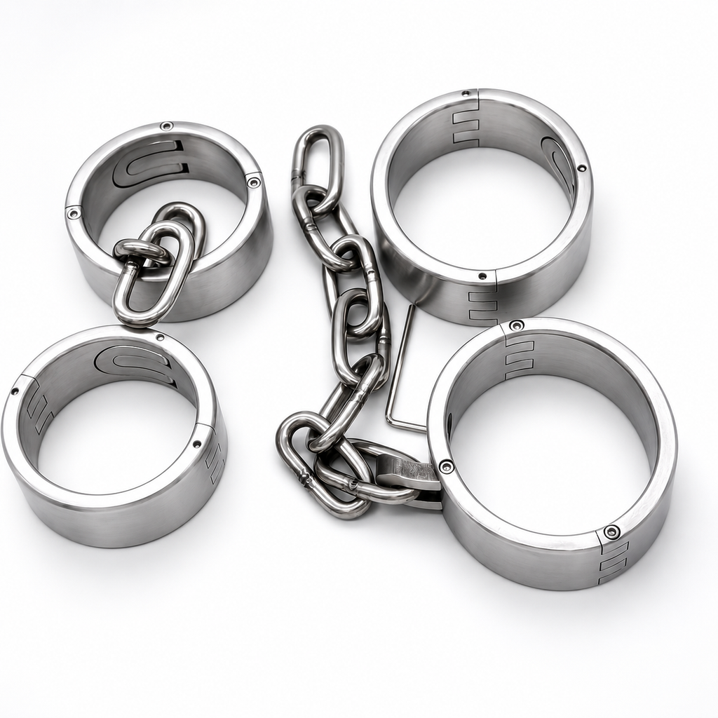 Oval stainless steel shackles available in multiple sizes