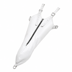 White PU armbinder with zipper closure