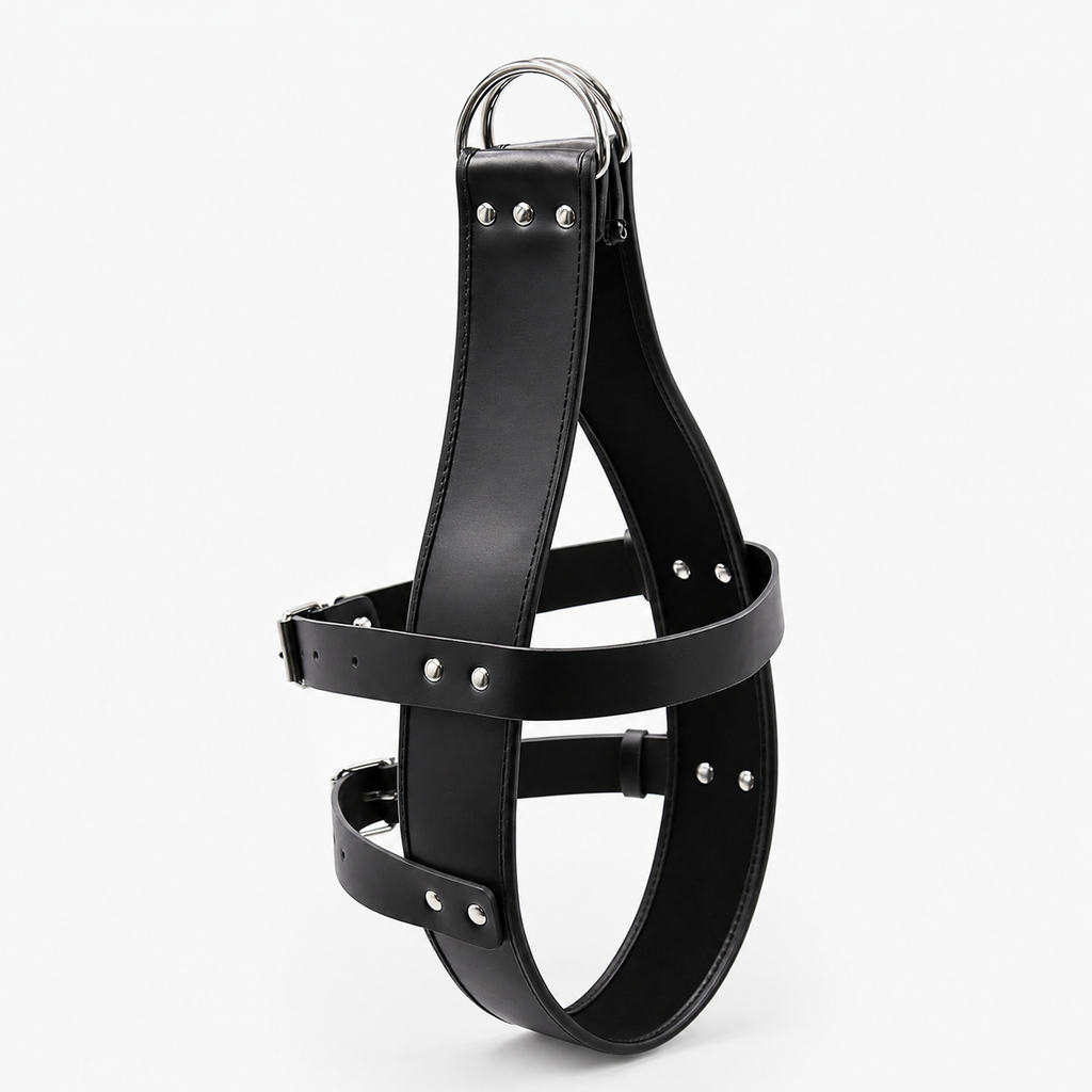 Head suspension harness thick leather ® DOMINA STORE