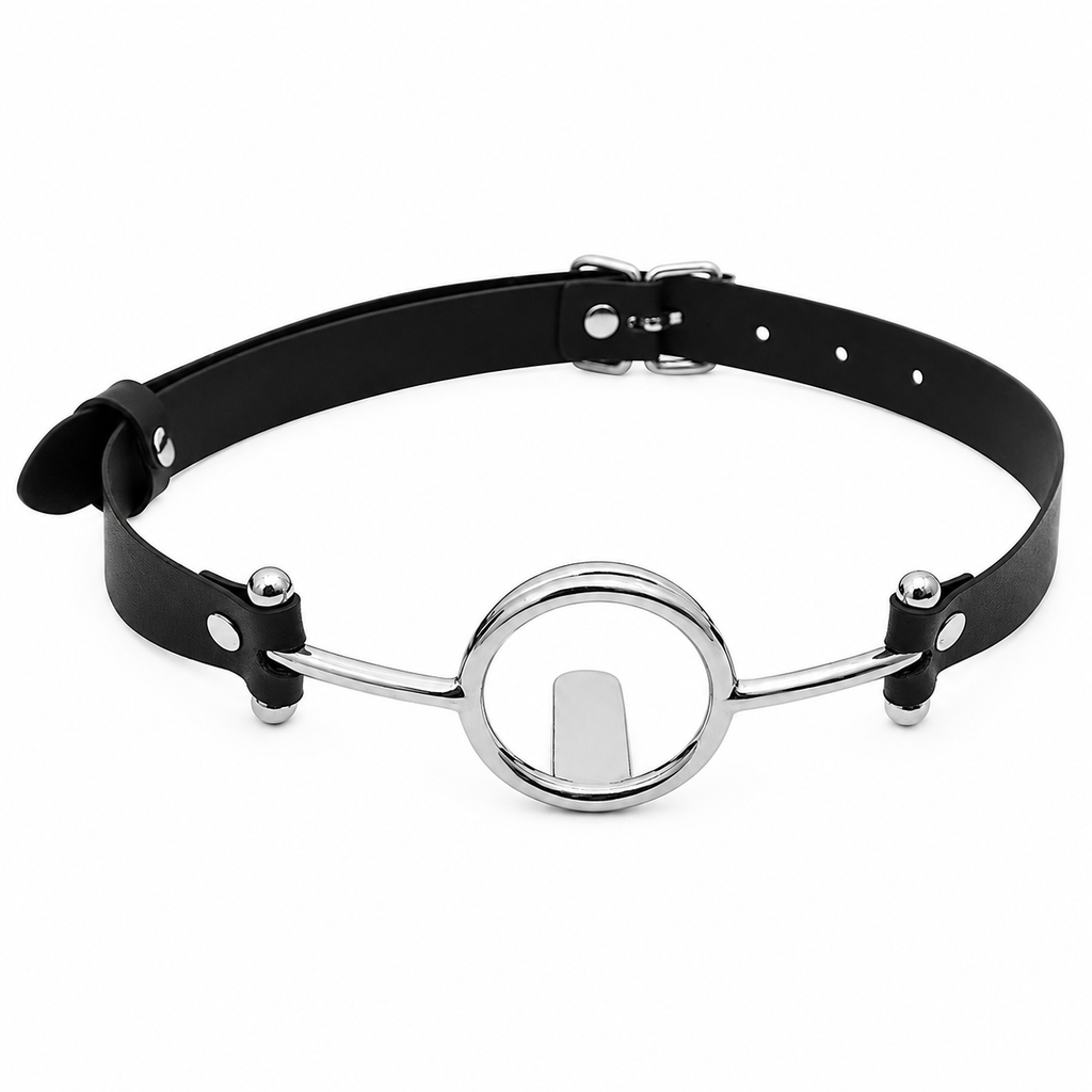 Metal Ring Gag For Slaves ® DOMINA STORE