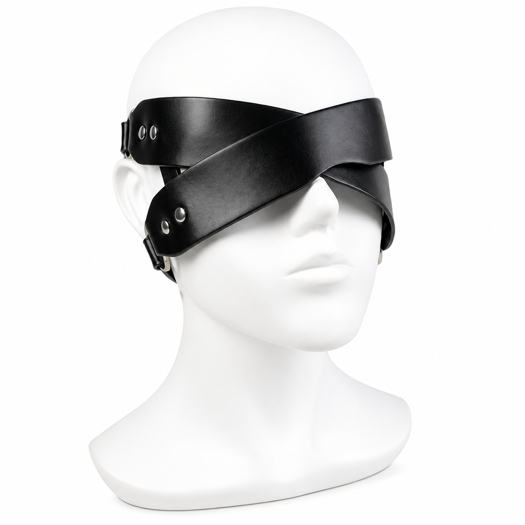 Leather Blindfold For Slaves ® DOMINA STORE