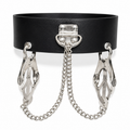 Collar with nipple clamp ® DOMINA STORE