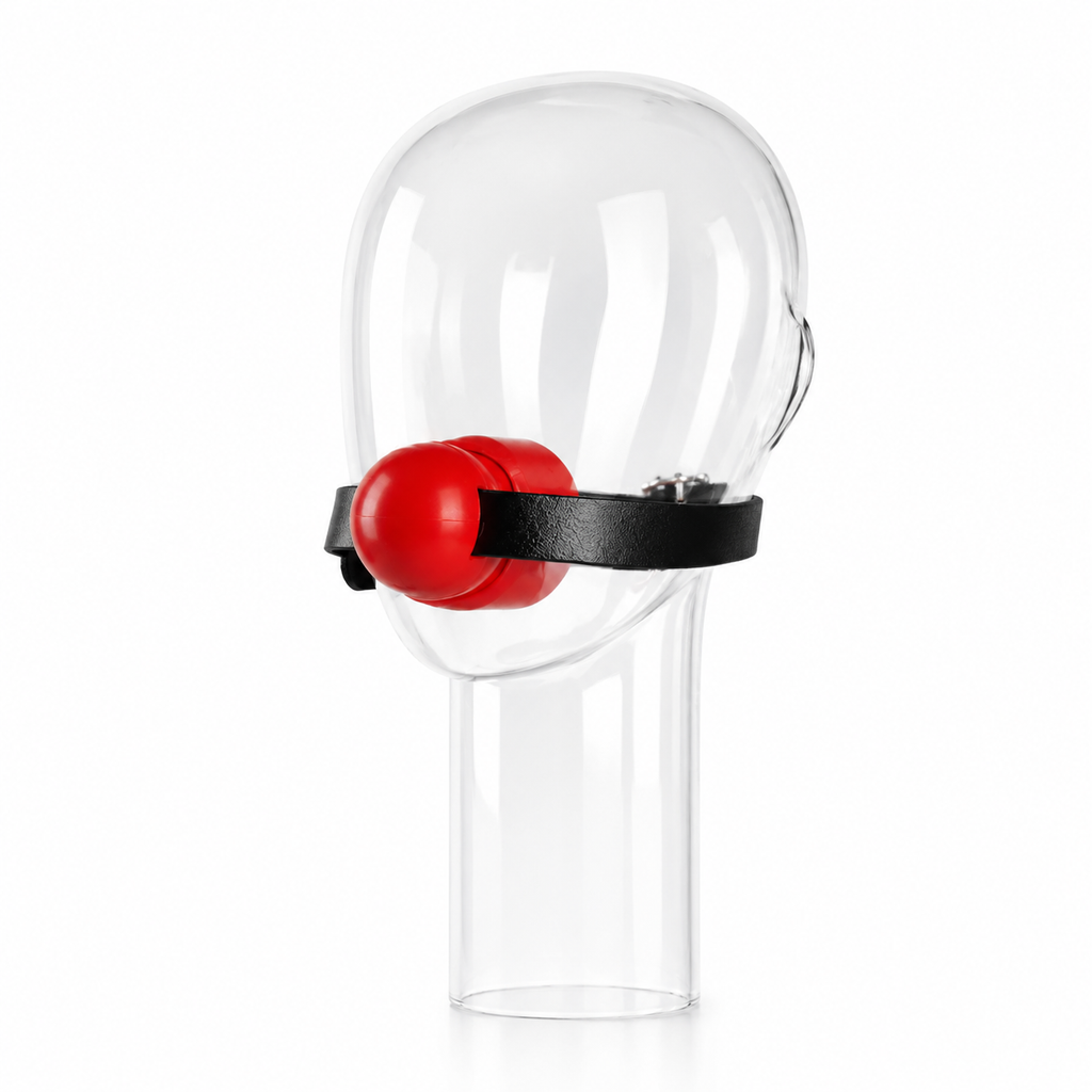 Massive Red Gag® with premium textured silicone construction