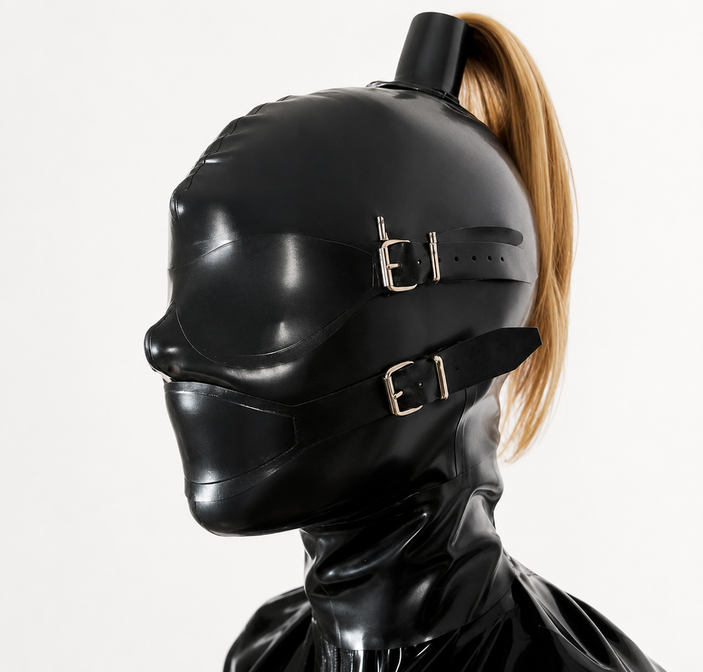 Headgear Latex Gag For slaves ® DOMINA STORE