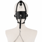 Leather Head Harness Gag Nipple Clamp ® DOMINA STORE