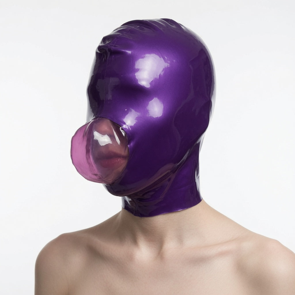 Breathplay Shop contoured latex breath play hood